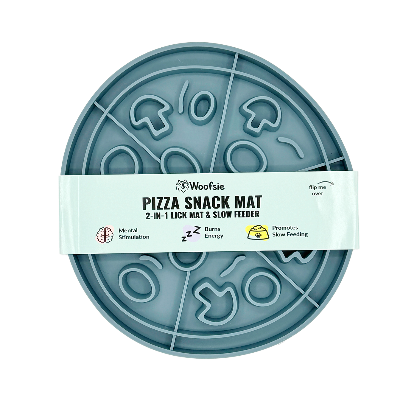Woofsie - Pizza Snack Mat: 2-in-1 Lick Mat Slow Feed Bowl Combo – The ...