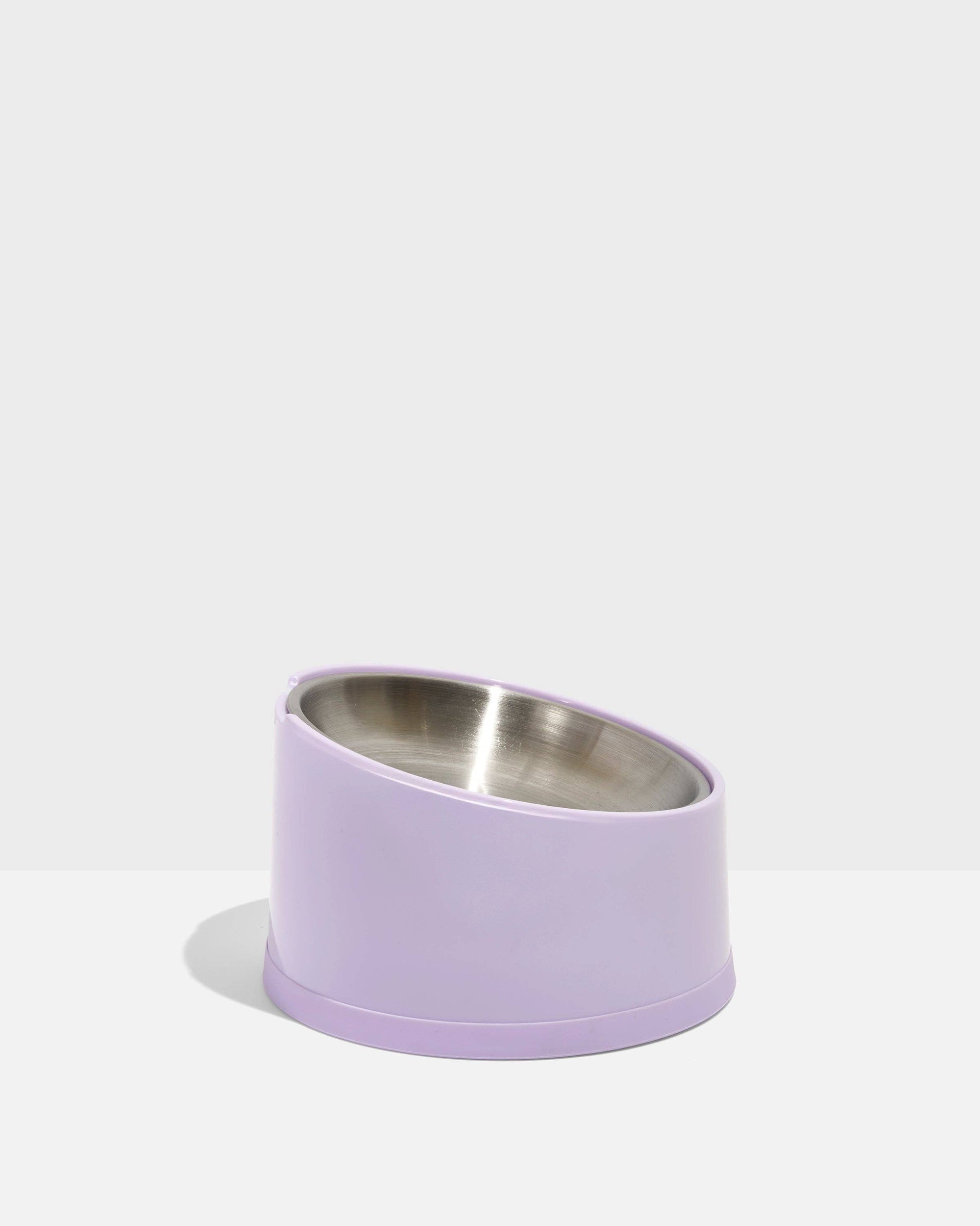 Wild One - Slanted Cat Bowl: Lilac