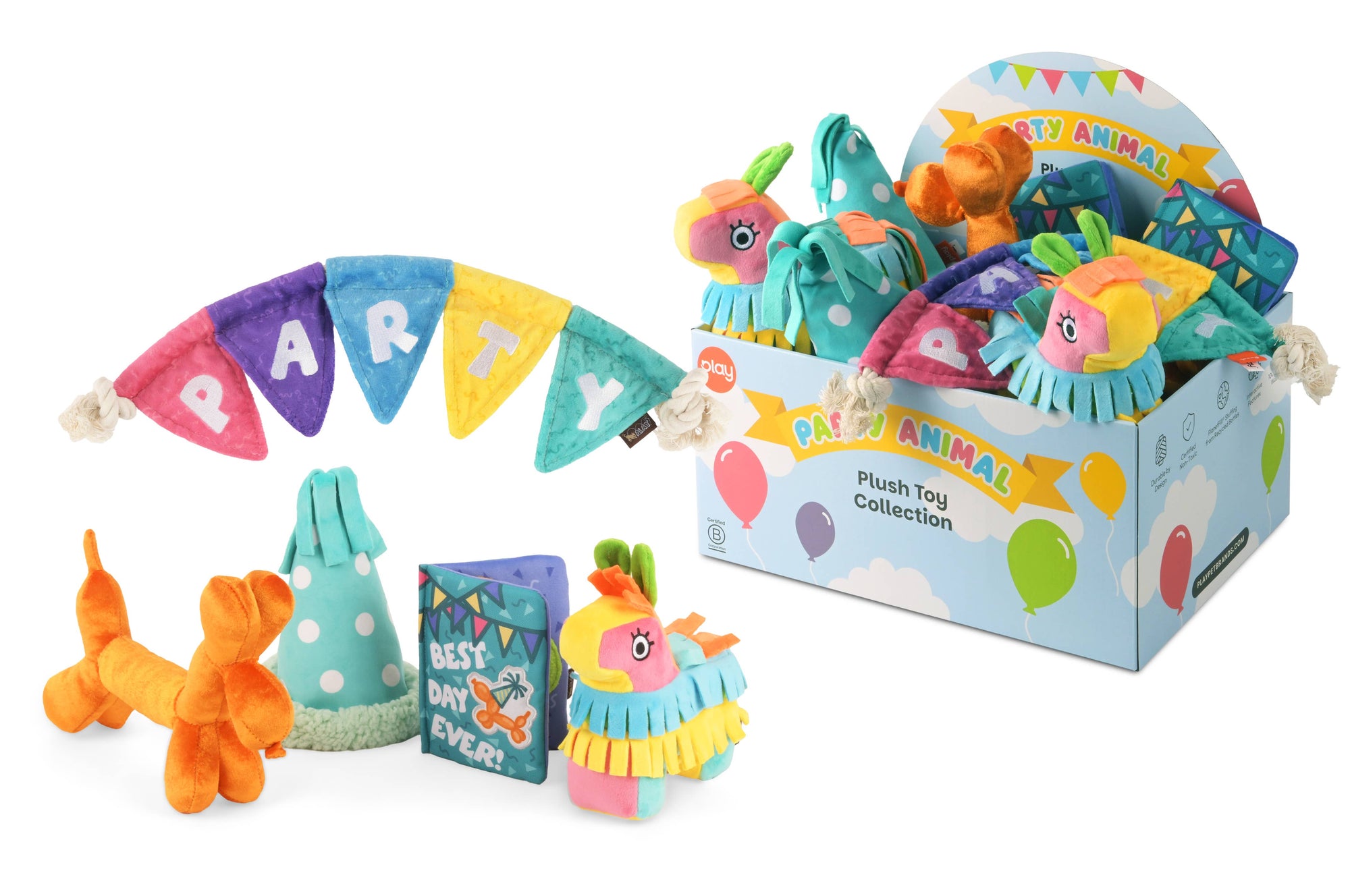 Play Pet Brands - Party Animal Collection 15pc set -FREE Merchandising Display