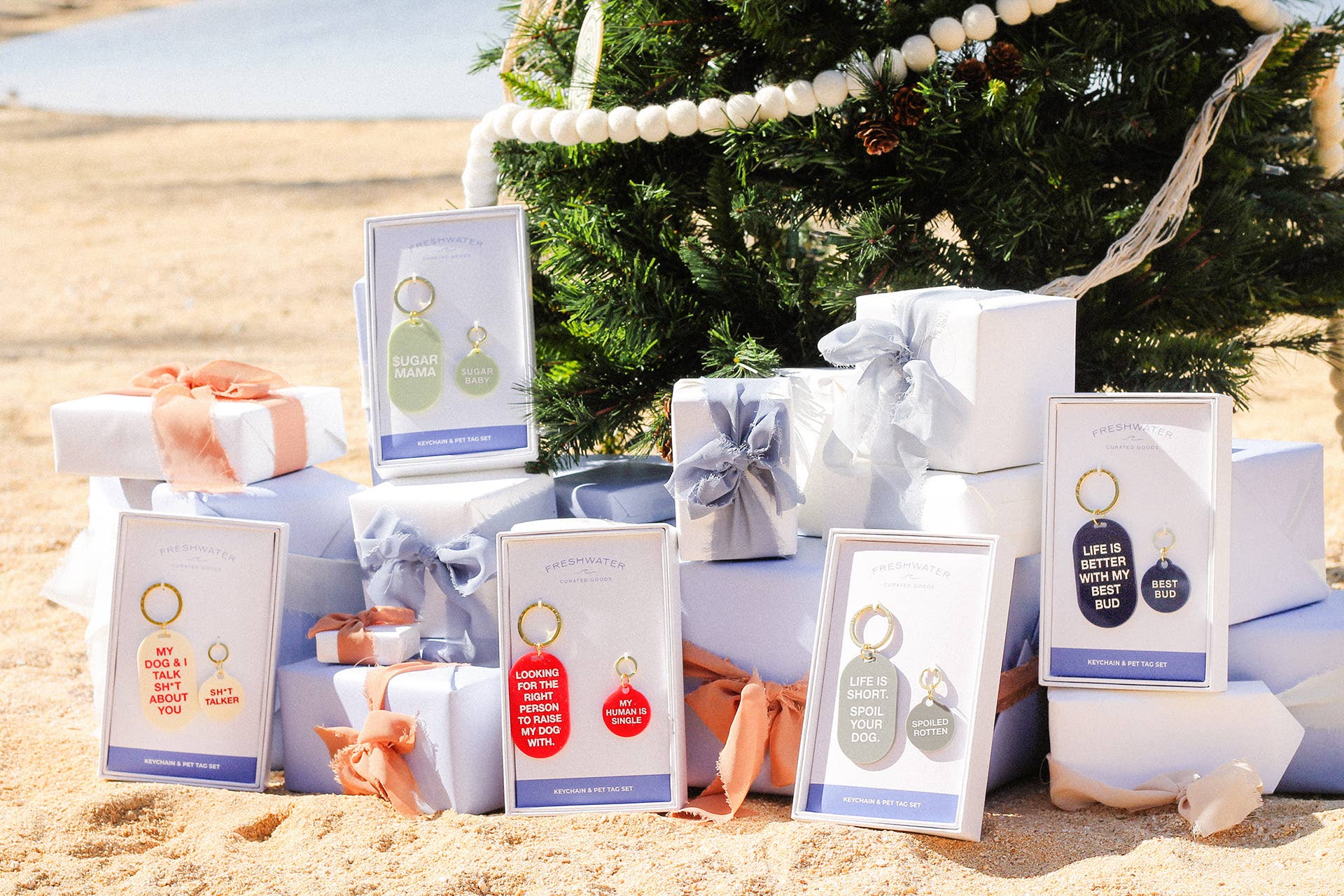 Freshwater Curated Goods™ - Sh*t Talker Keychain &amp; Pet Tag Gift Set