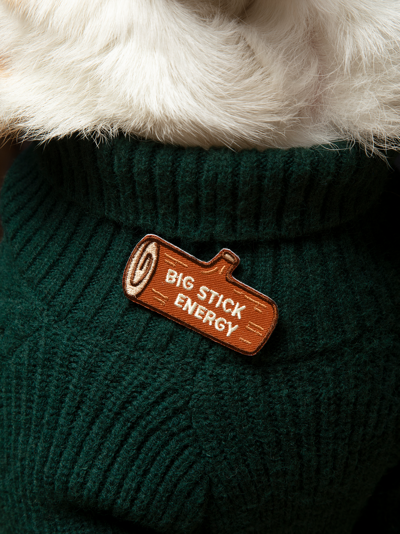 Scout's Honour Pty Ltd - Big Stick Energy iron-on patch for pets