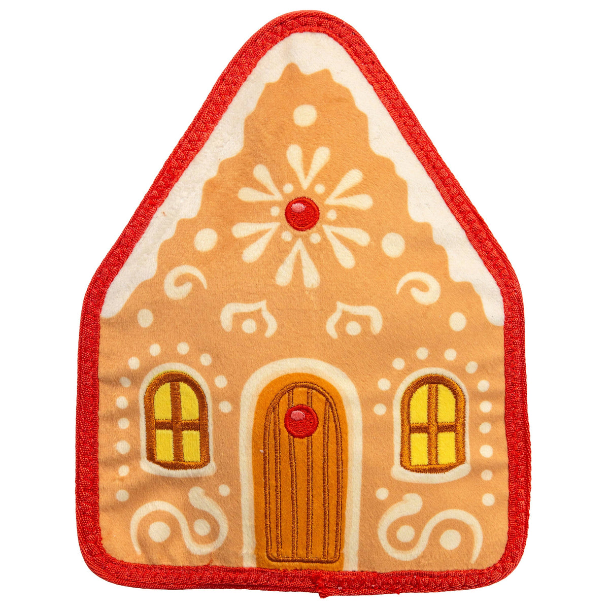 Pet Palette Distribution - Outward Hound Tough Skinz Gingerbread House Dog Toy Med