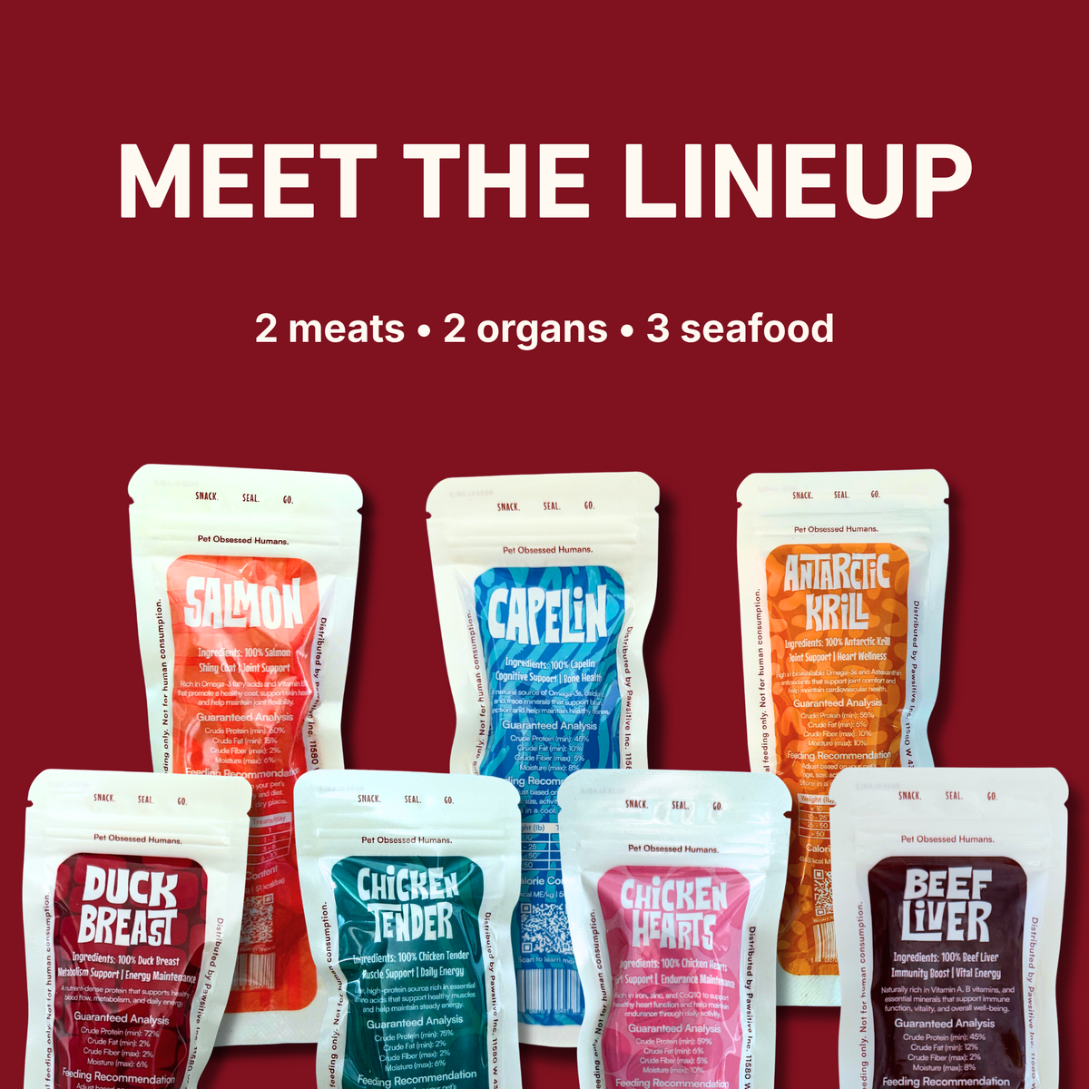 Max &amp; Bella - Freeze-Dried Duck Breast Treats for Dogs &amp; Cats — Single Ingredient, Grab-and-Go Packs: 10-PACK