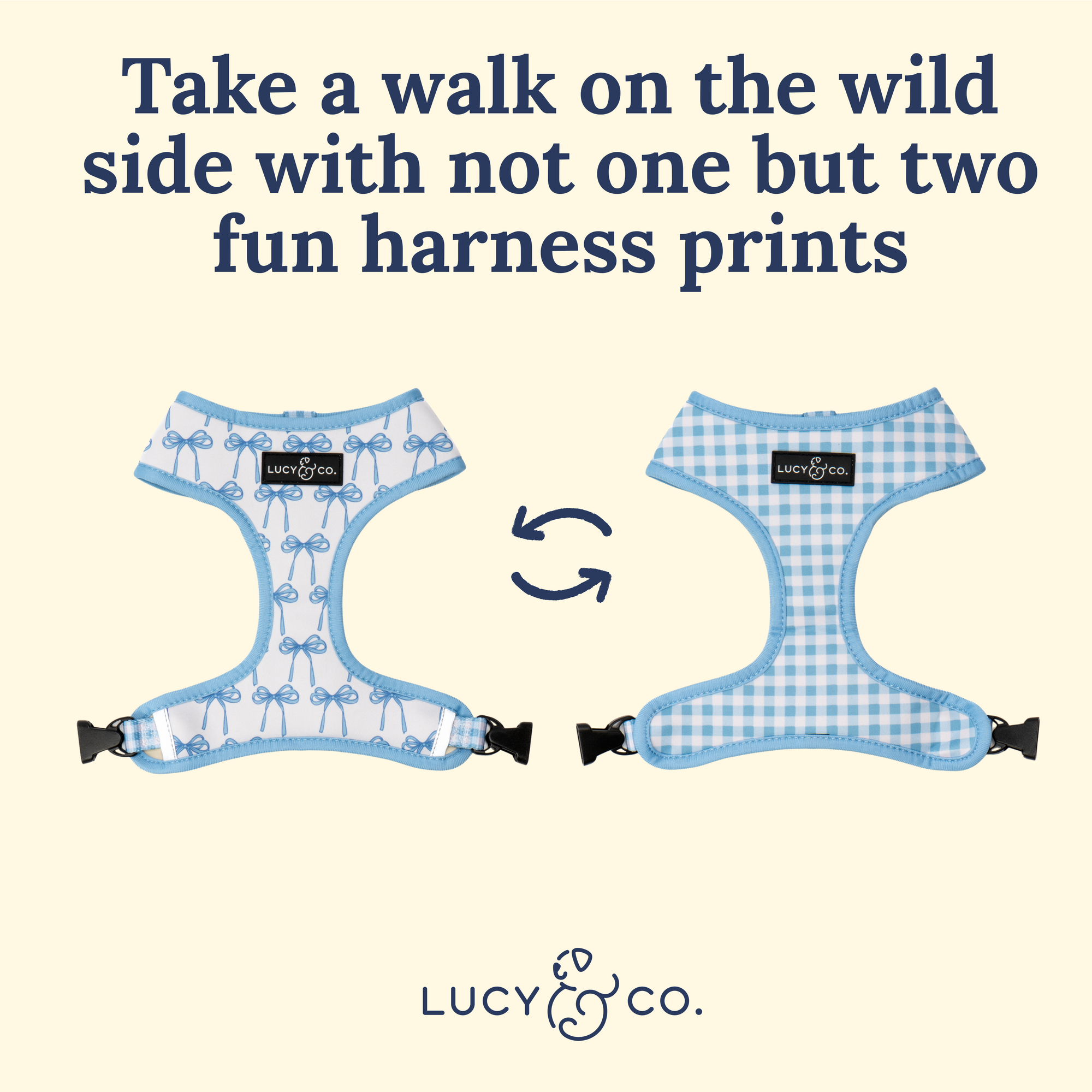 Lucy &amp; Co. - Bowwow Wow! Reversible Harness: L