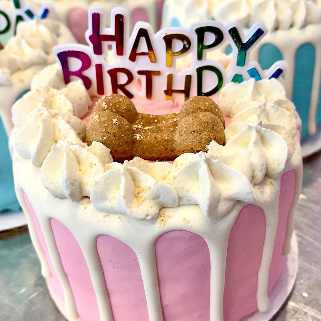 Dog Cake Bakery LLC - Dog Cake | Dog Birthday Cake | Birthday | Drip Cake | Pink