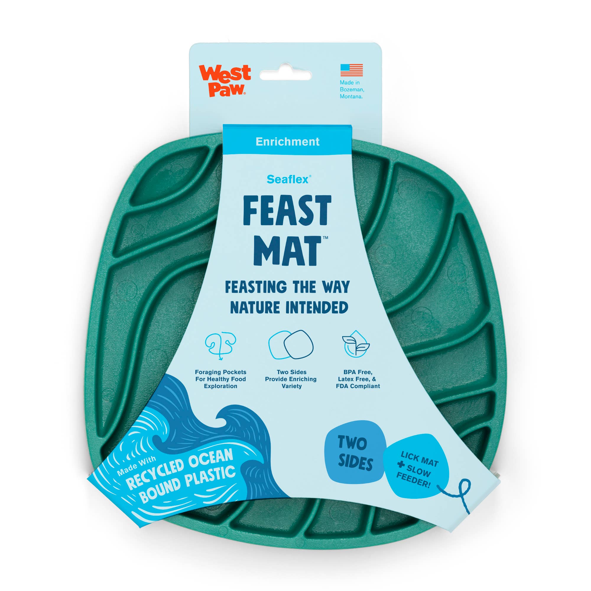 West Paw - Waves Feast Mat