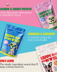 Happy Day Pets - Happy Day Pets Salmon & Sweet Potato Chips Dog Treats