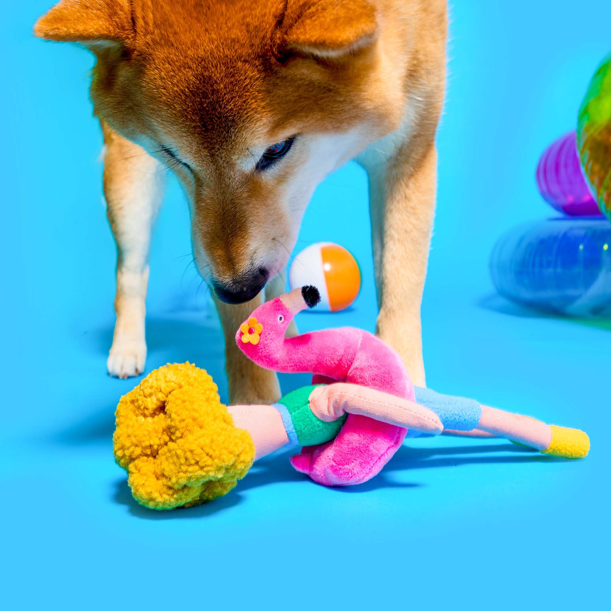 the furryfolks - Flamingo Hooman Nosework Toy