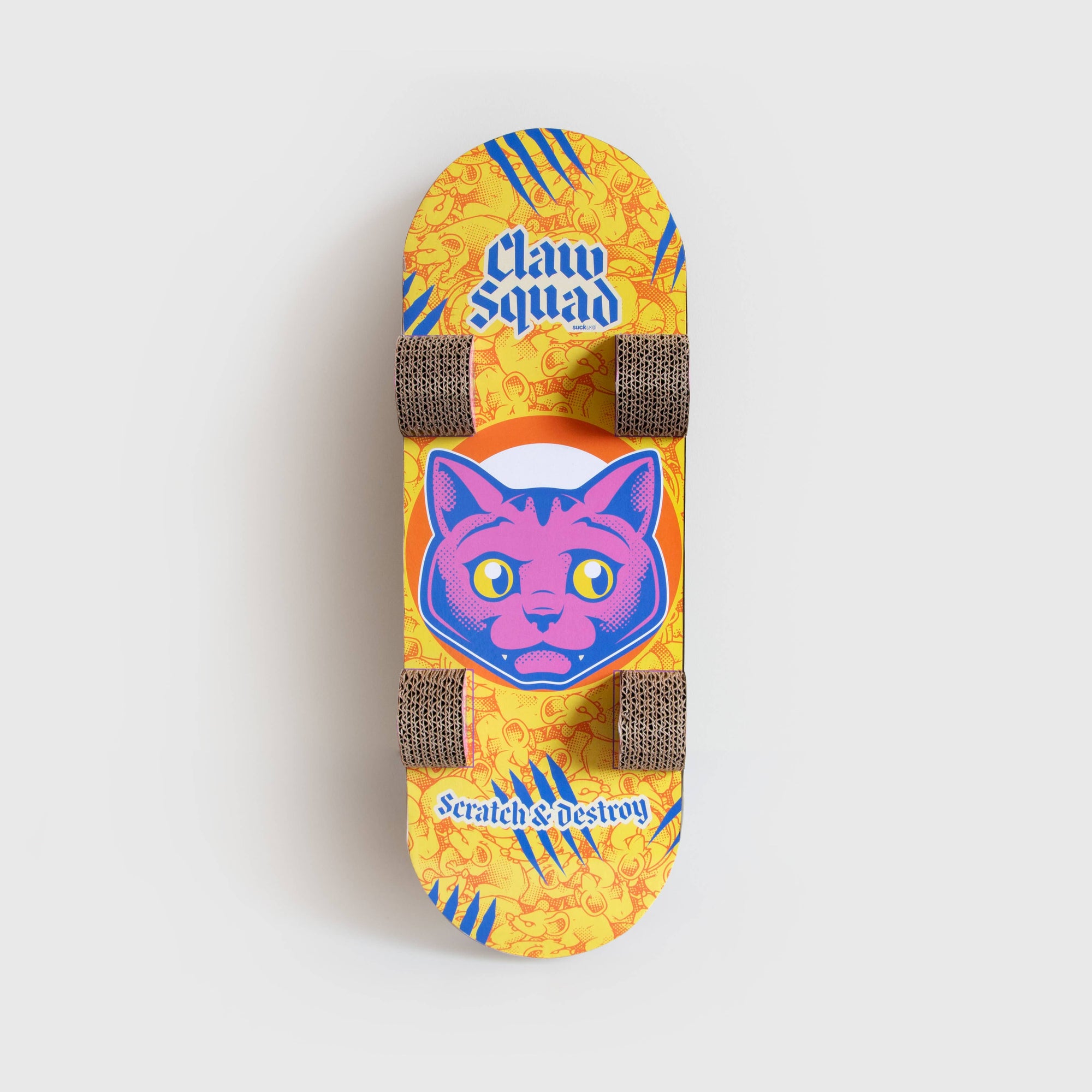 SUCK UK Ltd - USA - Cat Toy Scratch Skateboard - Cool carboard cat scratcher