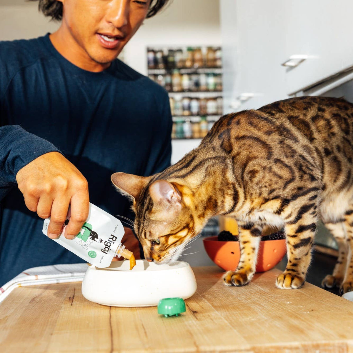 Rigby - Rigby Essential Cat Treats, Chicken &amp; Cod Lickable Pouch