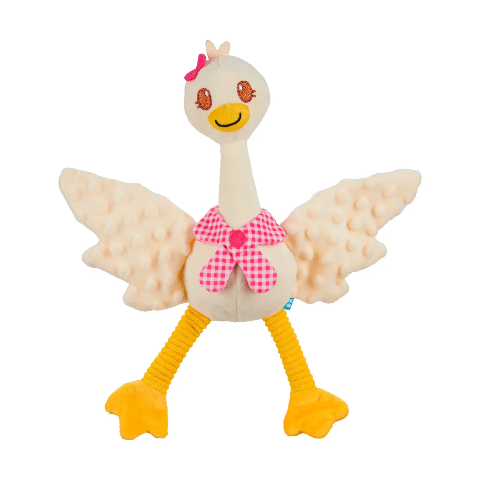 Pet Palette Distribution - BARK Farmer's Barket Gingham Goose Plush Dog Toy XL
