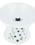 Necoichi Raised Tilted Cat Food Bowl