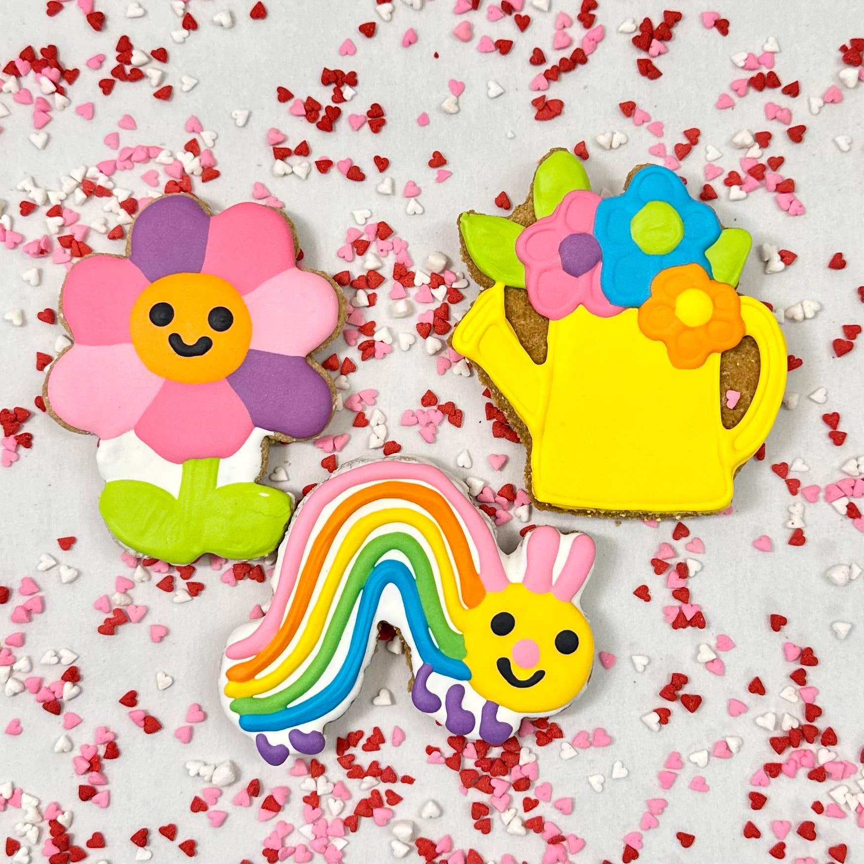 Lucky Biscuit Pet Bakery - Colorburst Spring Bloom Collection: Rainbow Petal Daisy