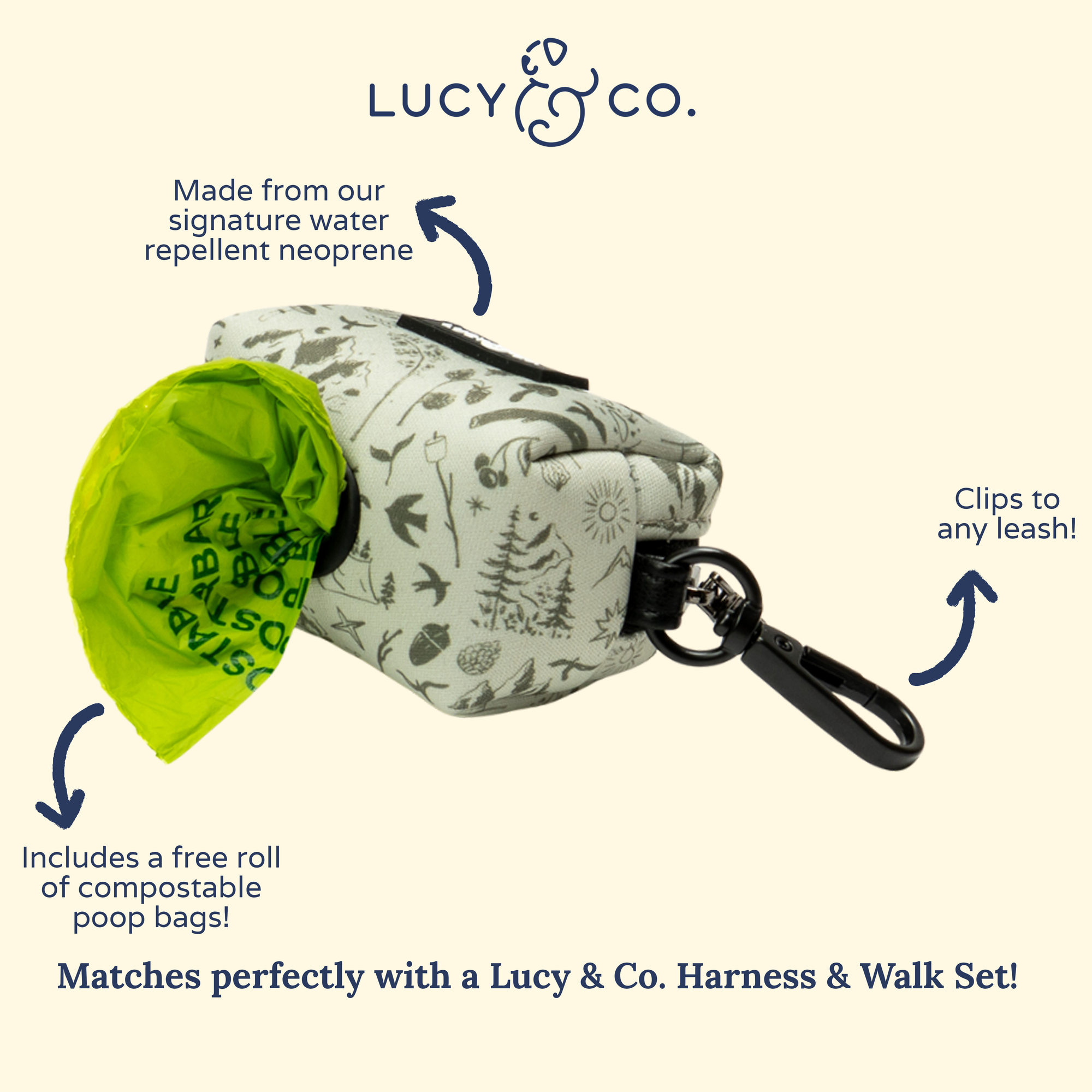 Lucy &amp; Co. - Camp Out Poop Bag Holder: Default Title