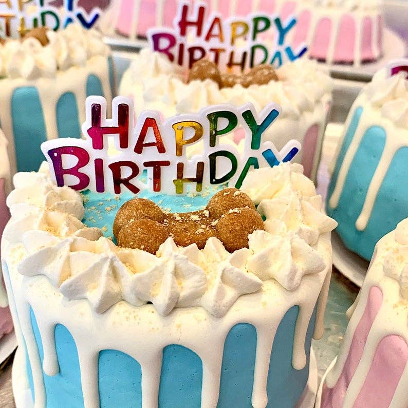 Dog Cake Bakery LLC - Dog Cake | Dog Birthday Cake | Birthday | Drip Cake | Blue
