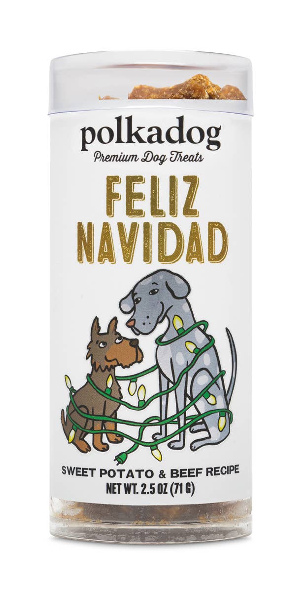Pet Palette Distribution - Polkadog Holiday Mini Tube: Sweet Potato and Beef 2.5oz