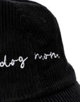 Lucy & Co. - Black Corduroy Dog Mom Hat