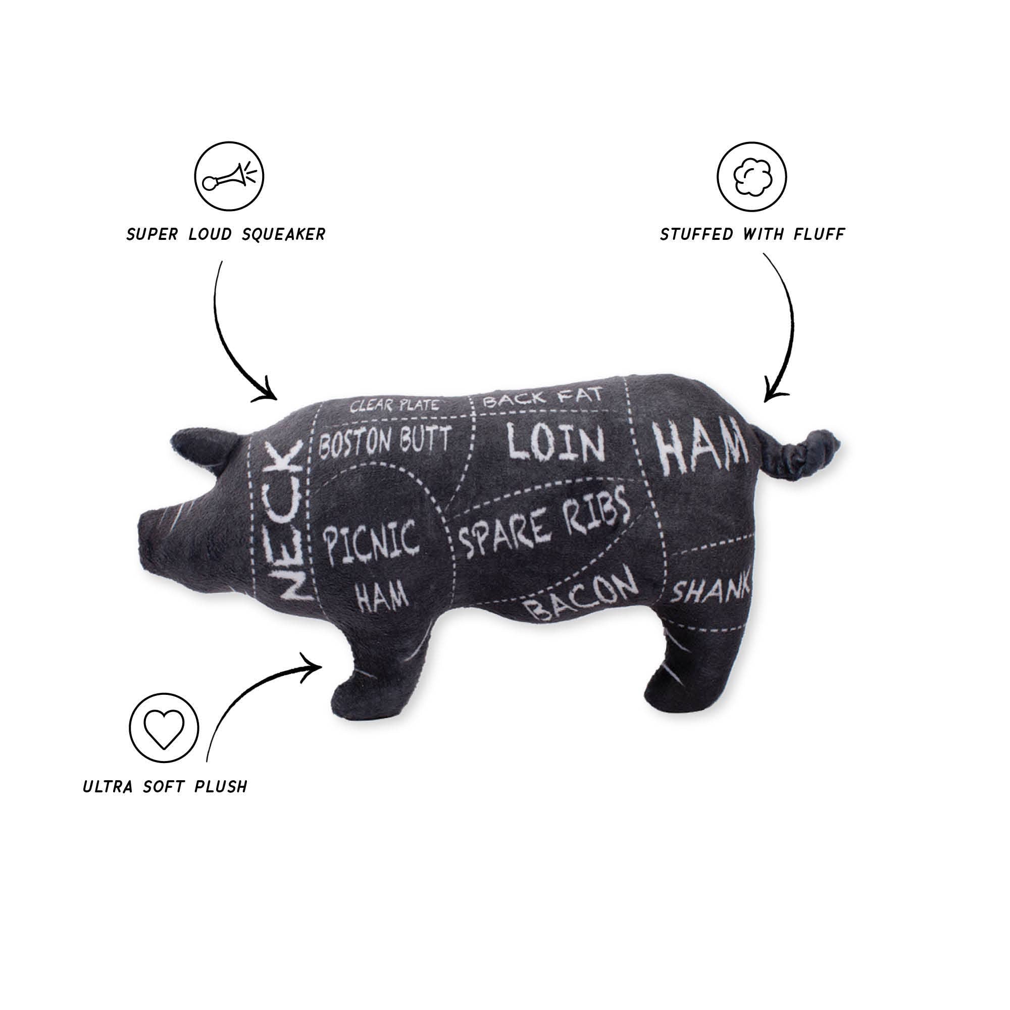 Wagsdale - The Whole Hog Plush Dog Toy
