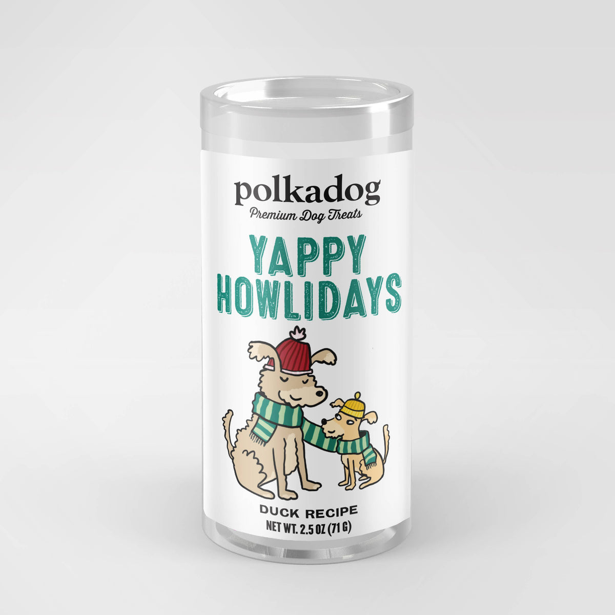 Pet Palette Distribution - Polka Dog Holiday Mini Tube: Yappy Howlidays, Lucky Duck Bit