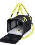 ROVERLUND - OUT-OF-OFFICE PET CARRIER PRO EDITION: BLACK / YELLOW / LARGE - UP TO 25LBS