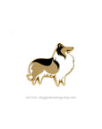 Lili Chin Art - Rough Collie Dog Enamel Pin