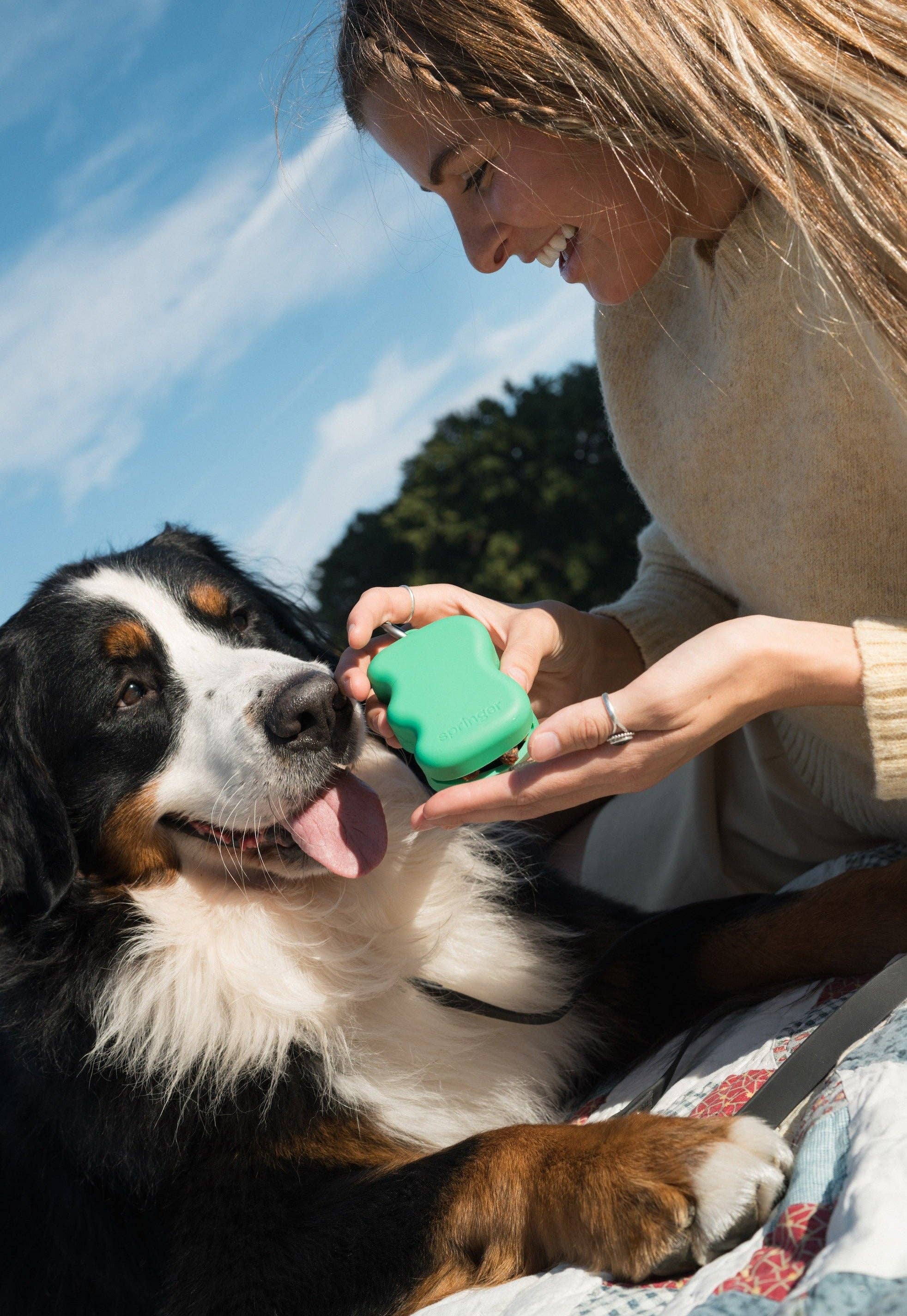 Springland Pets - Silicone Dog Treat Dispenser - 6 Colors (Mixed 12 Pack)