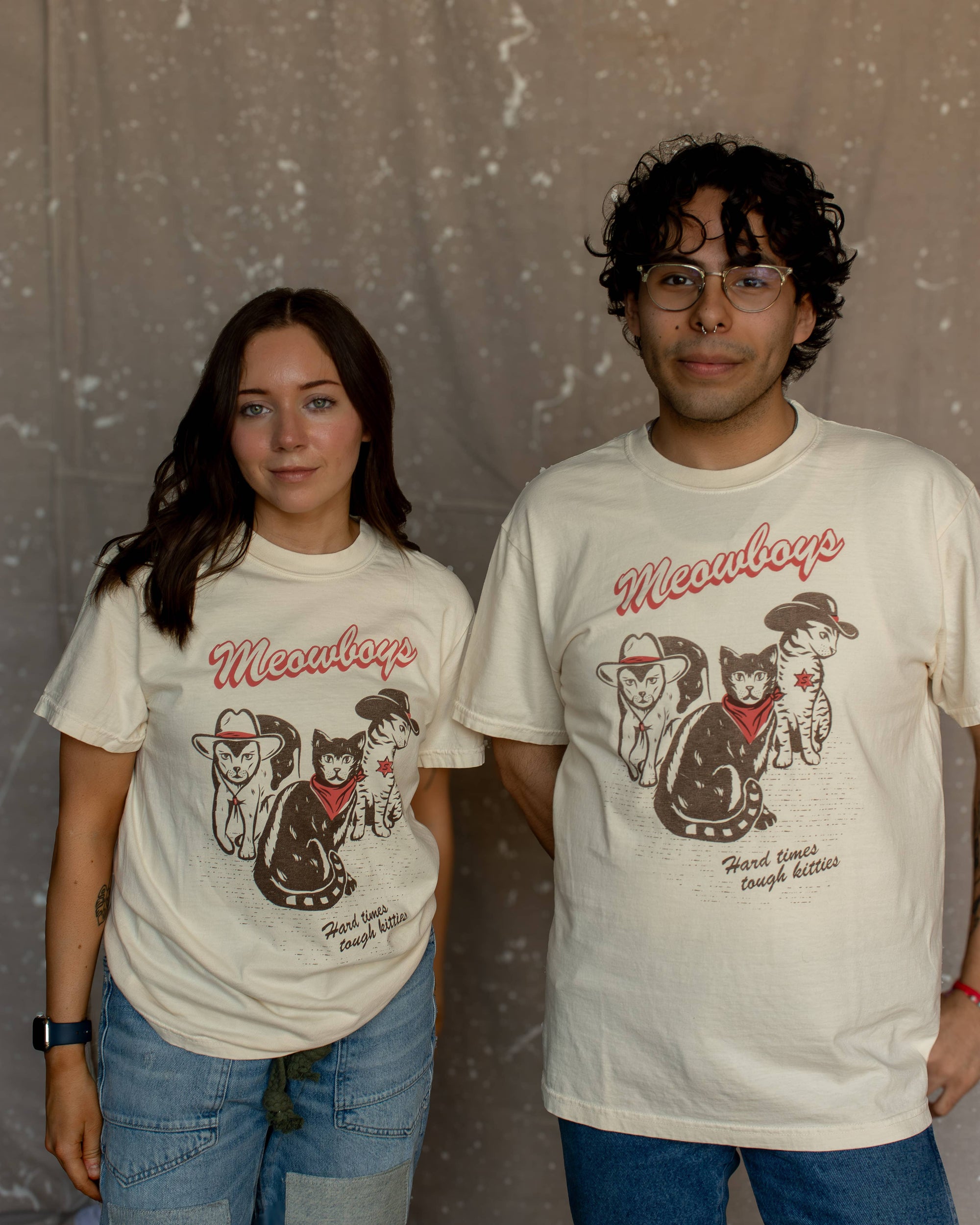 Shop Good - Meowboys Western Tee: Cream / S