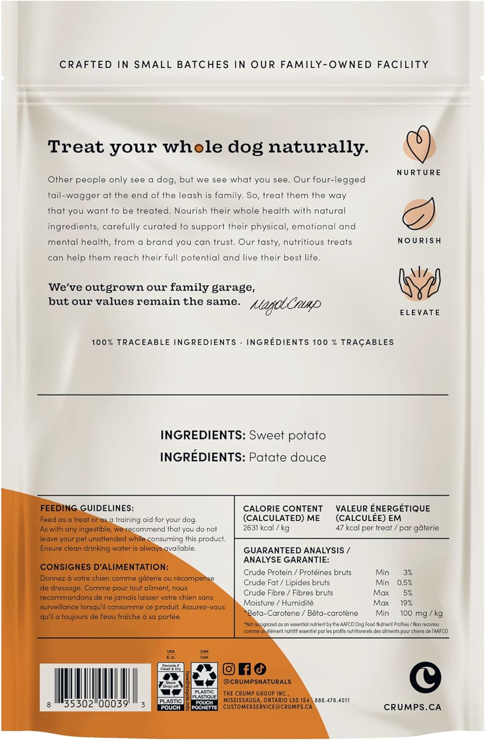 Crumps Naturals Sweet Potato Chew