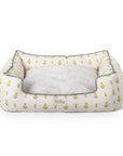Petshop by Fringe Studio - BLOCK PRINT MARIGOLDLD MEDIUM ROUND PET BED