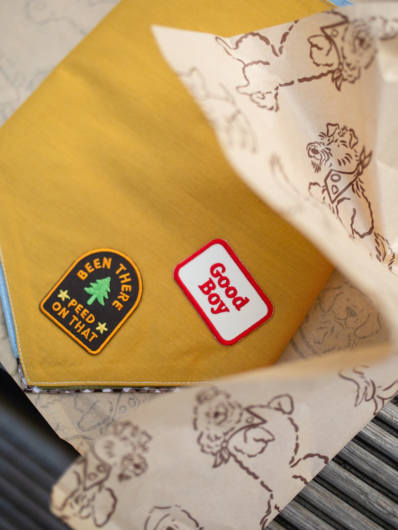 Scout's Honour Pty Ltd - Been There Peed on That iron-on patch for dogs and cats