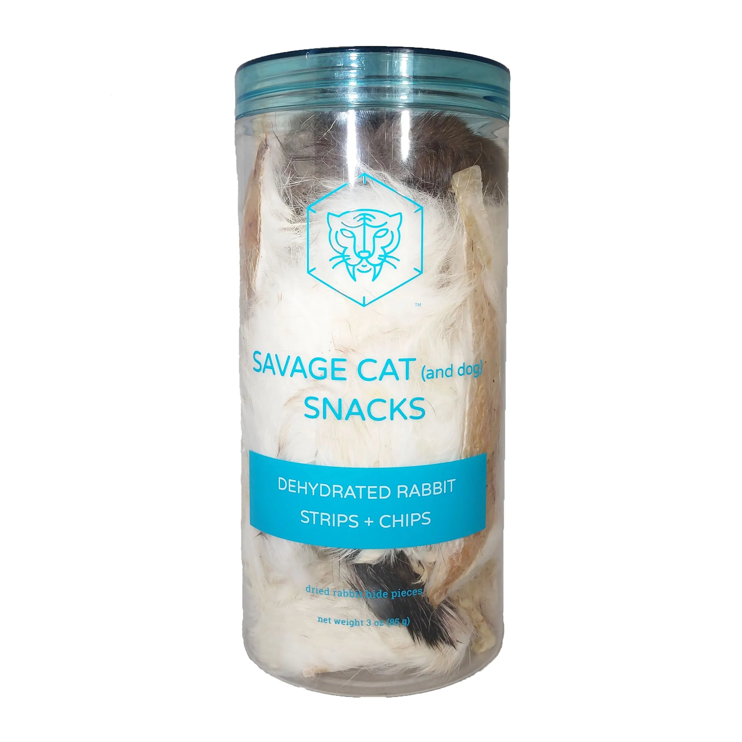 Savage Cat Dehydrated Rabbit Strips and Chips