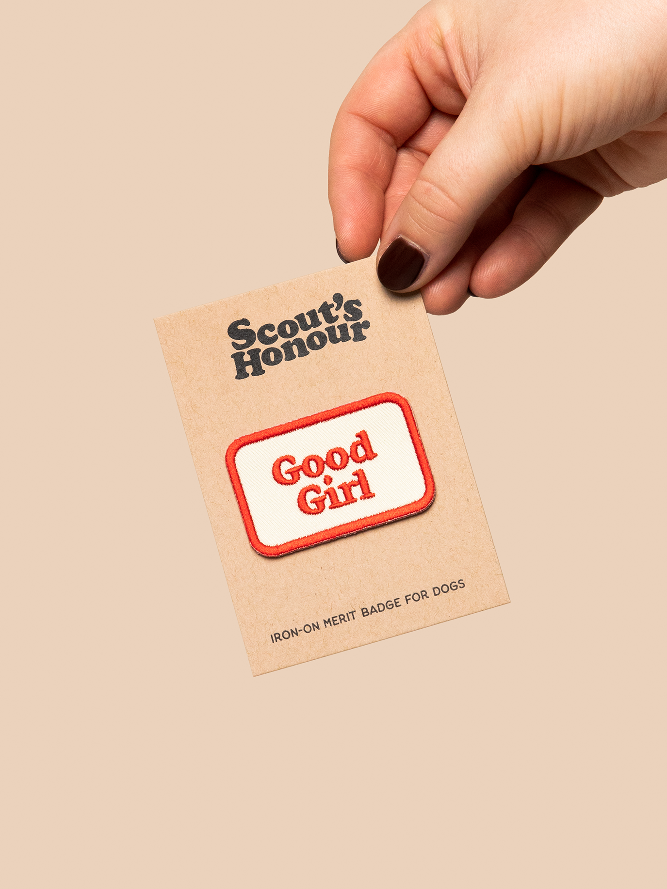 Scout's Honour Pty Ltd - Good Girl iron-on patch for dogs