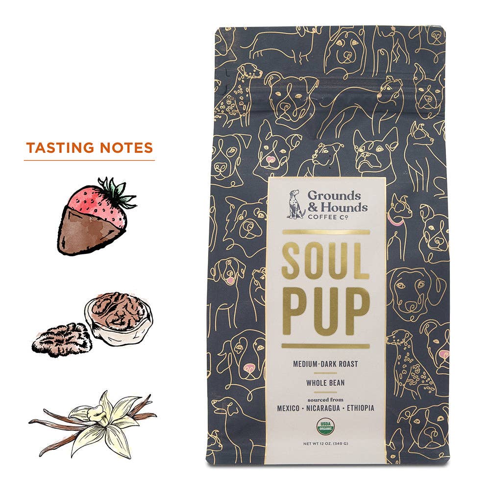 Grounds & Hounds Coffee Co. - Soul Pup Coffee: Whole Bean