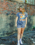 The Clandestine Underground - No Tricks Just Treats, Halloween Boxy TShirt: Washed Dark Denim