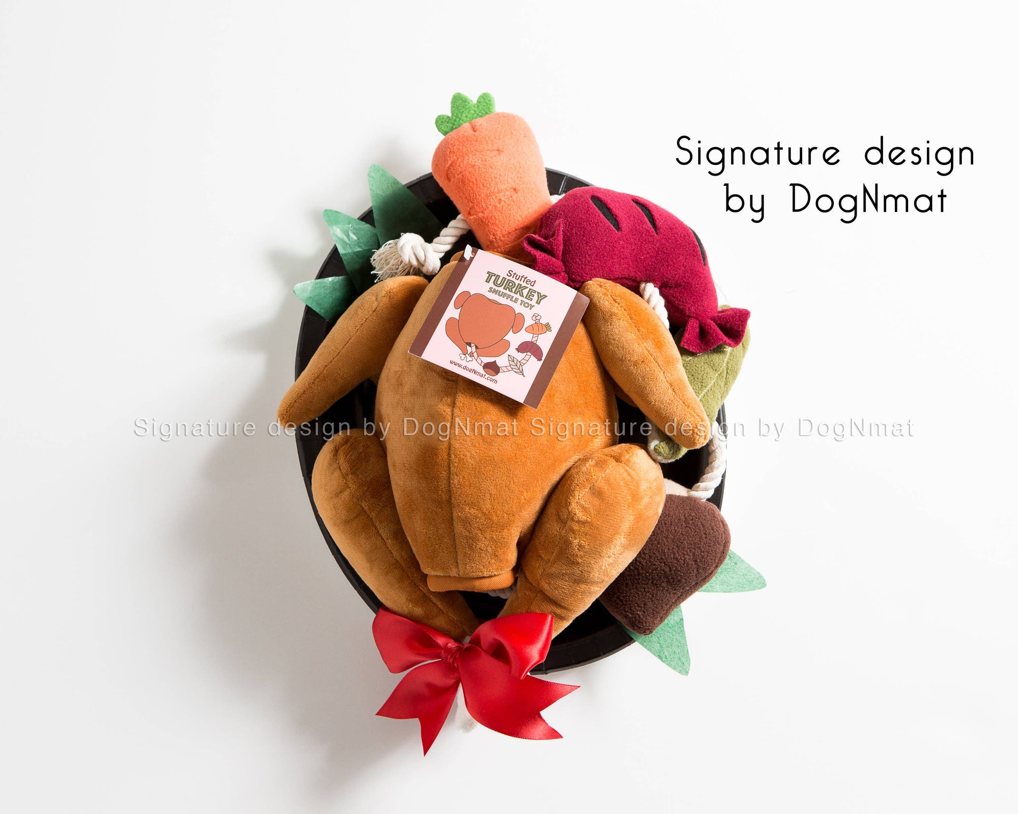 Stuffed Turkey Snuffle Dog Toy-3 in 1 Hide and Seek toy
