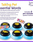 Brightkins Talking Pet Essential Words Buttons