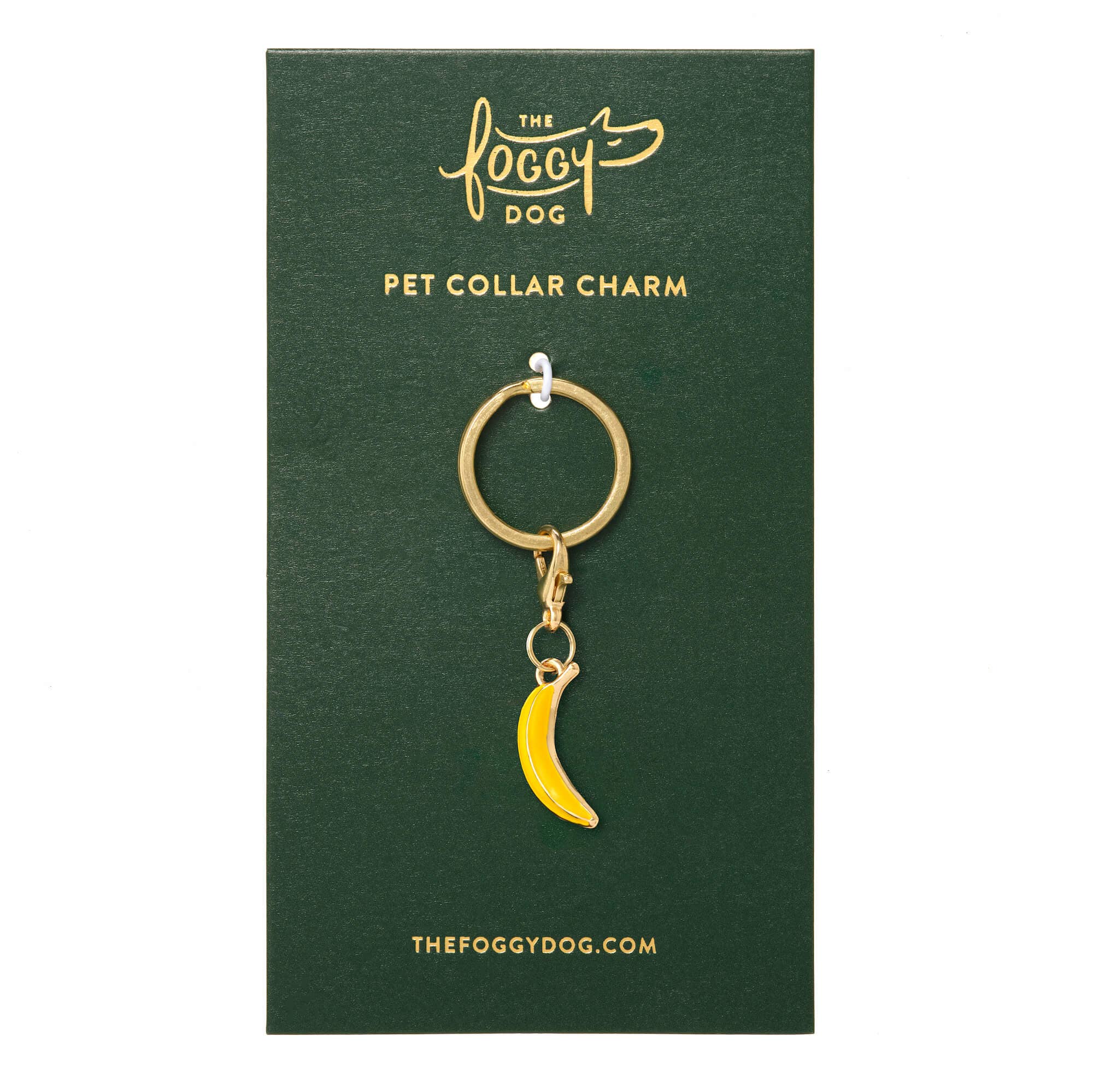 The Foggy Dog - Banana Collar Charm: Charm Only