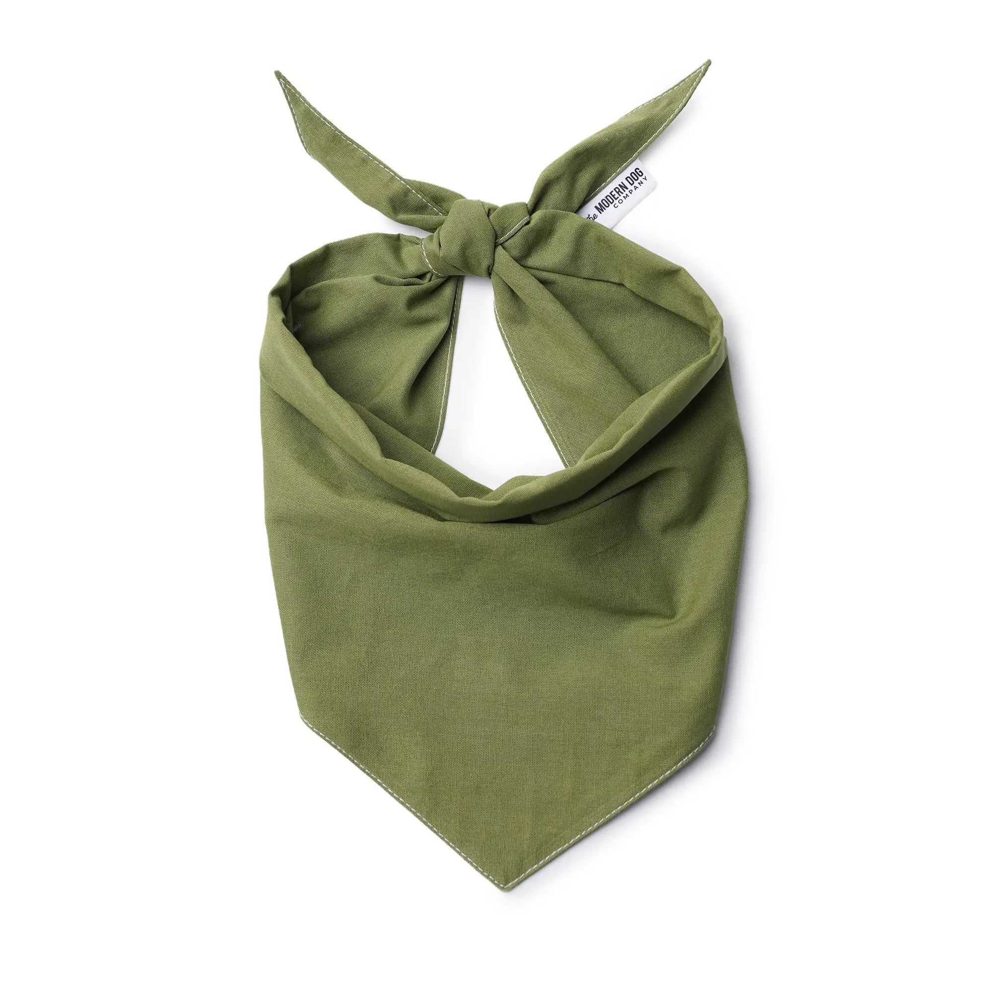 The Modern Dog Company Olive Green Bandana