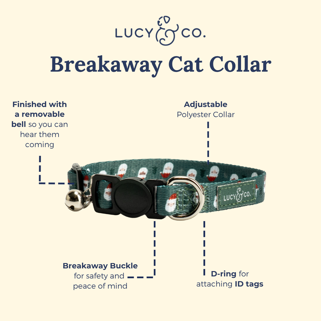 Lucy &amp; Co. - Santa Land Breakaway Cat Collar