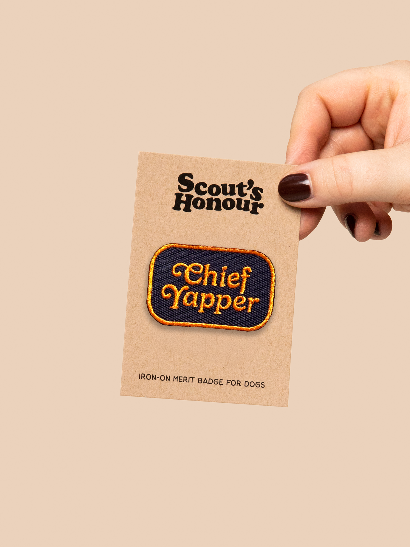 Scout's Honour Pty Ltd - Chief Yapper iron-on patch for pets