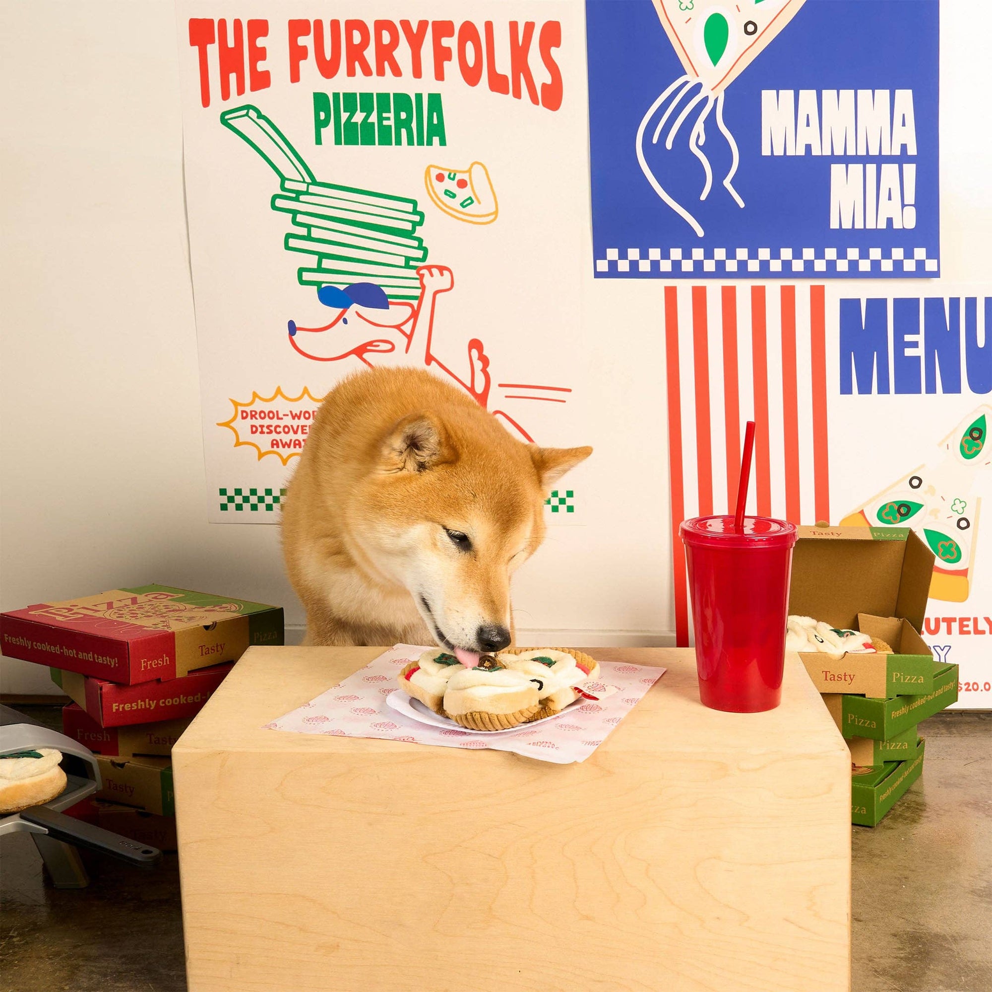 the furryfolks - Pizza Nosework Toy
