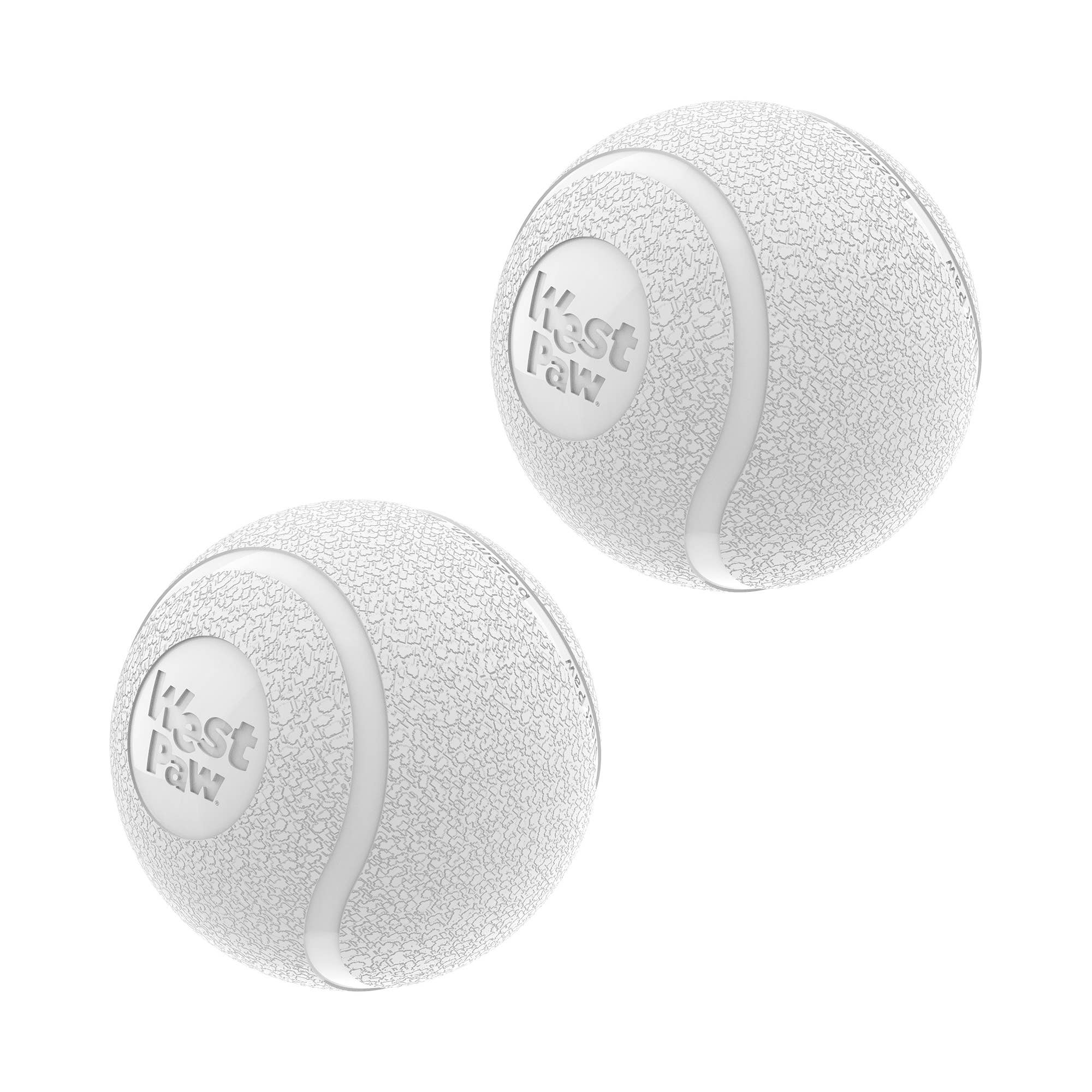 West Paw - Boundr® 2-Pack Dog Toy Ball for Play, Chew, and Fetch: Glow