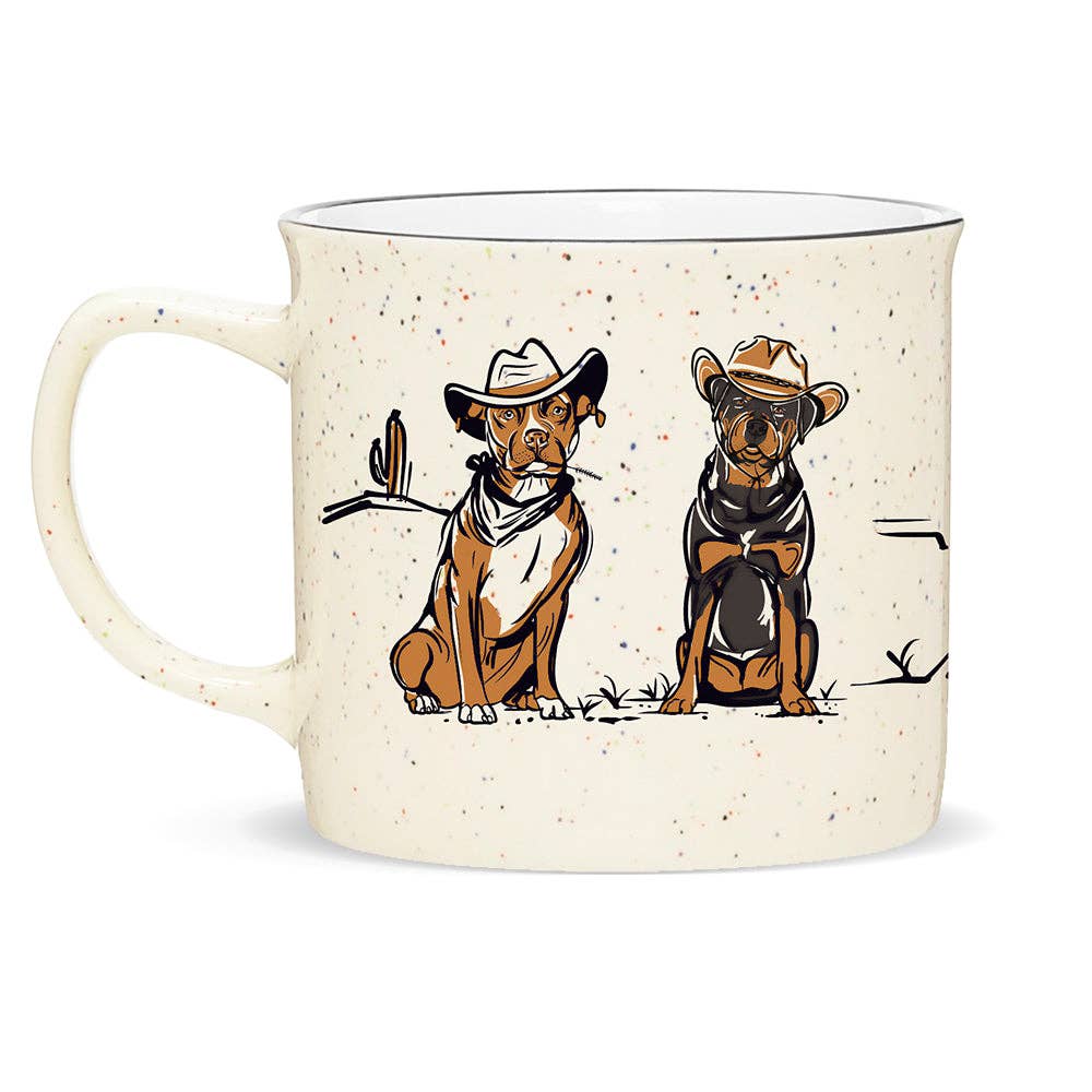 Grounds &amp; Hounds Coffee Co. - Ruff Riders Ceramic Coffee Mug