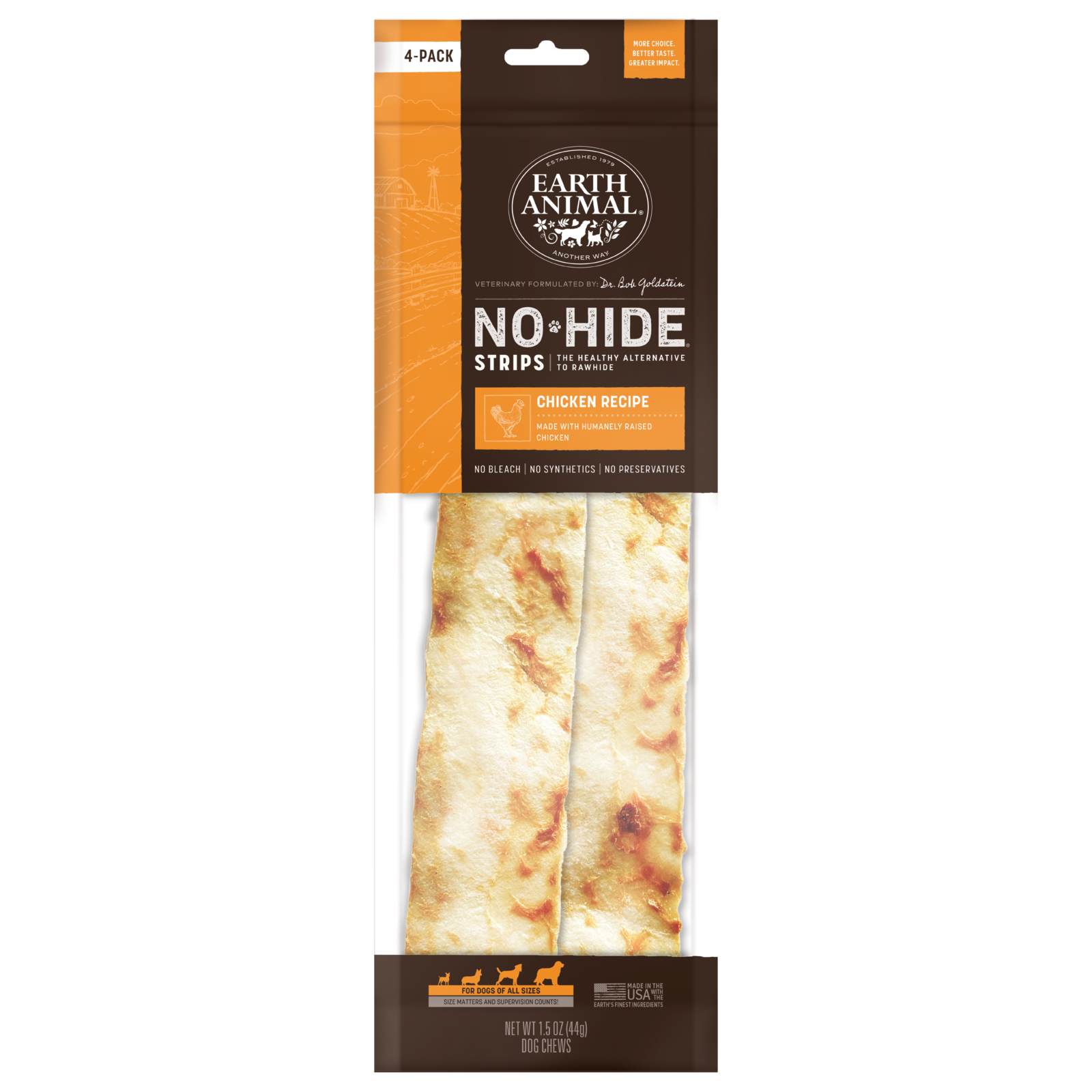 Earth Animal No-Hide Strips - 4pk