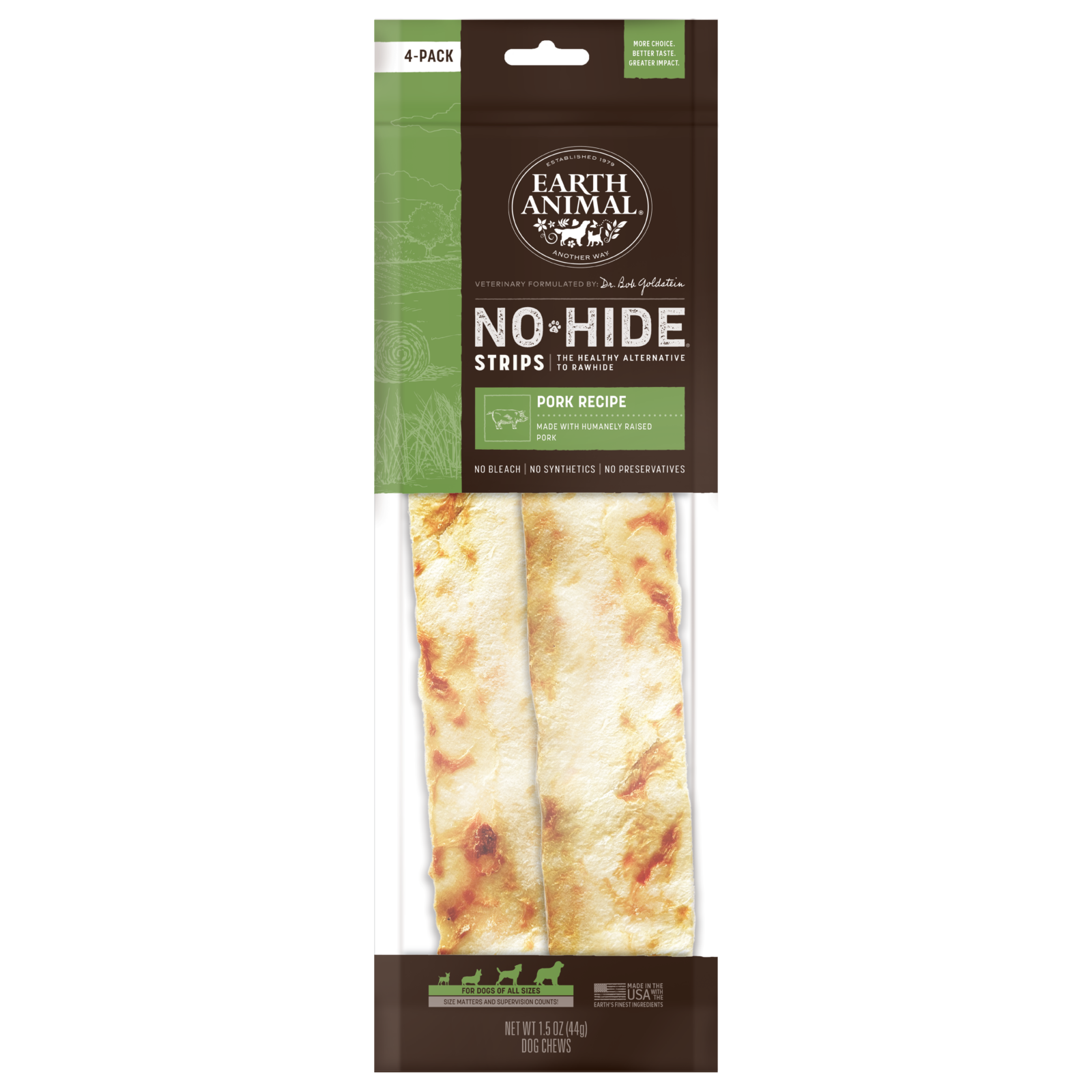 Earth Animal No-Hide Strips - 4pk