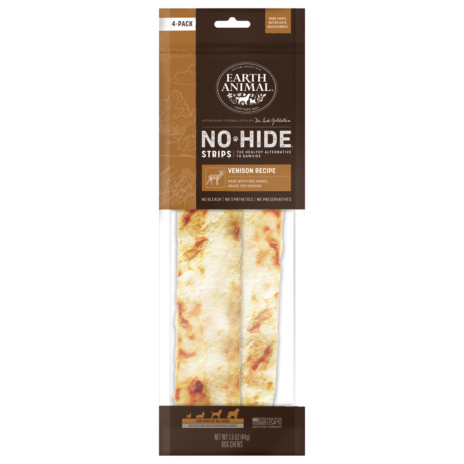 Earth Animal No-Hide Strips - 4pk