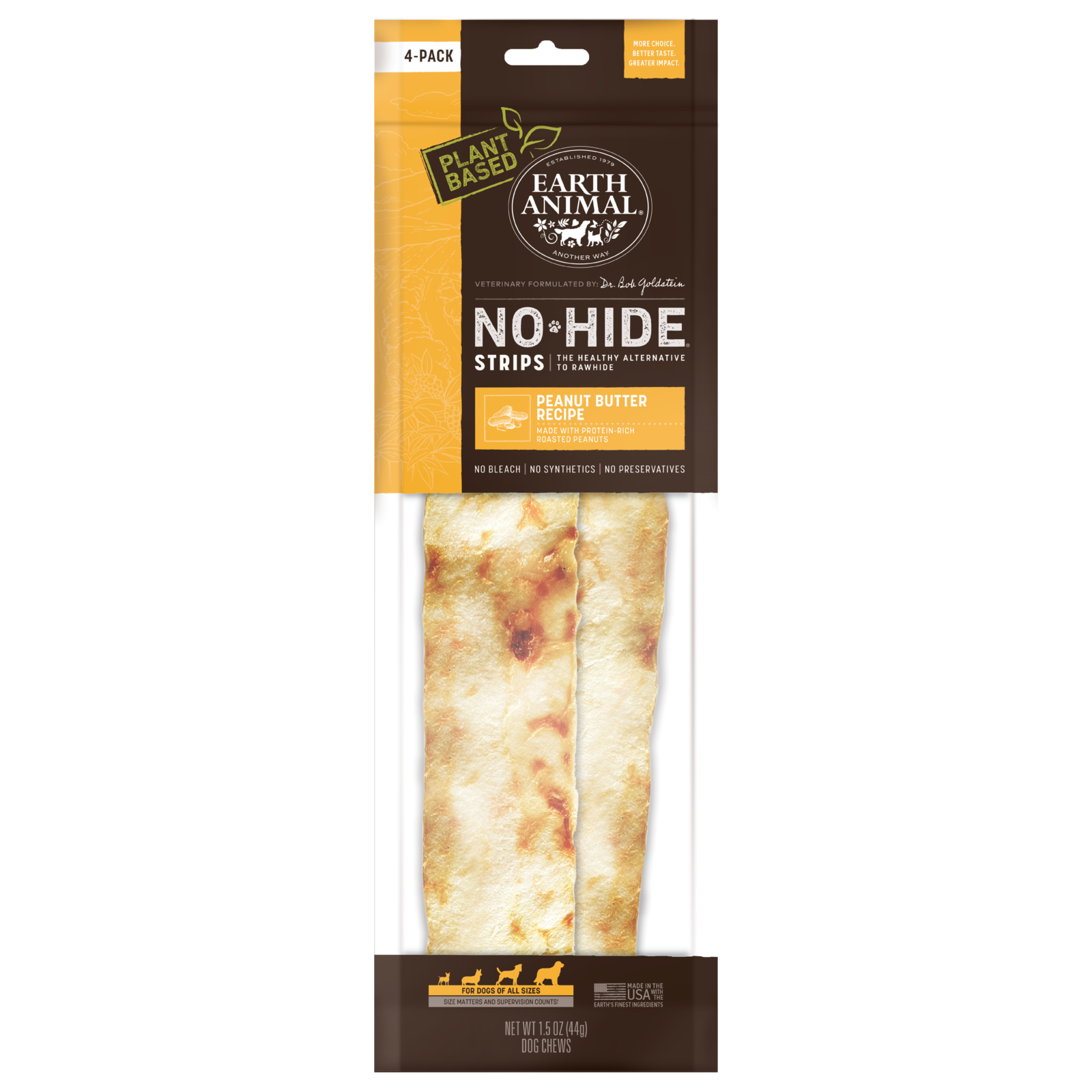 Earth Animal No-Hide Strips - 4pk