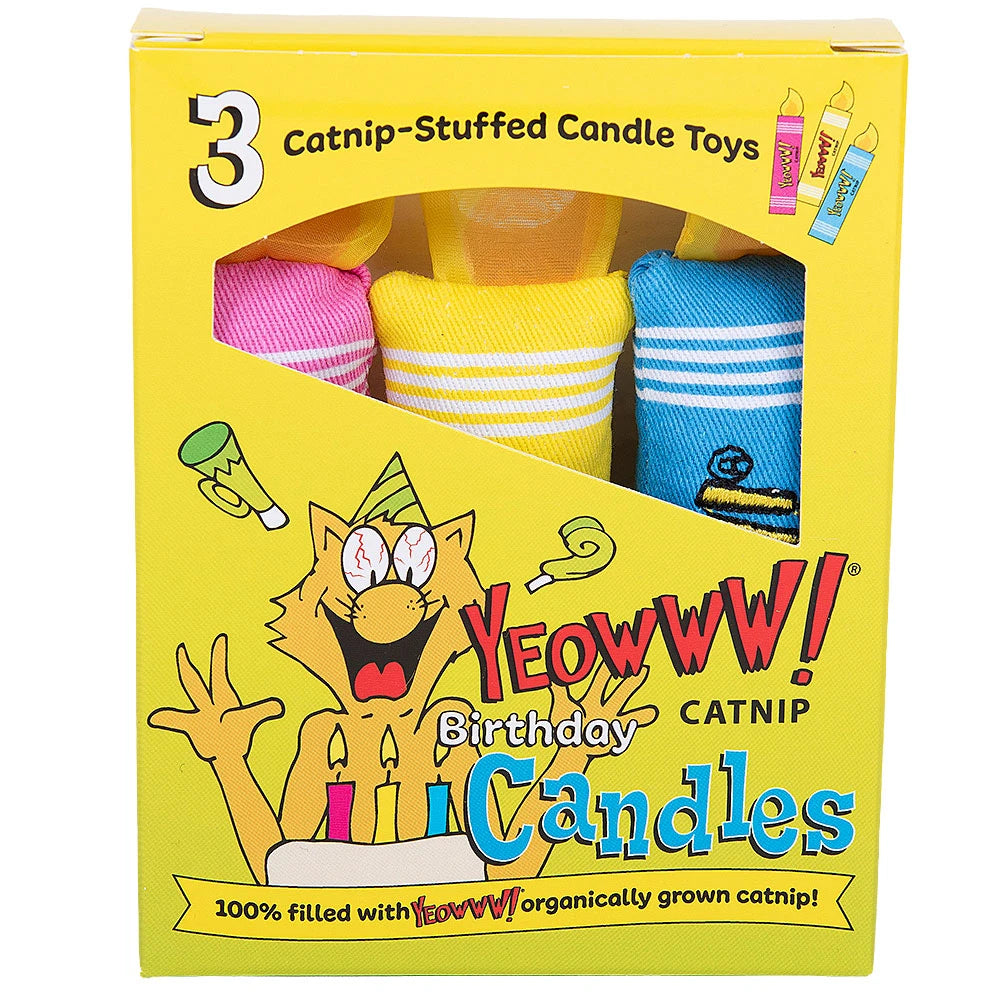Yeowww! Birthday Catnip Candle Toys