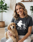 The Dapper Paw - I Ghosted For This Halloween Dog Mom Tee | DP1309: Large / Comfort Colors Tee
