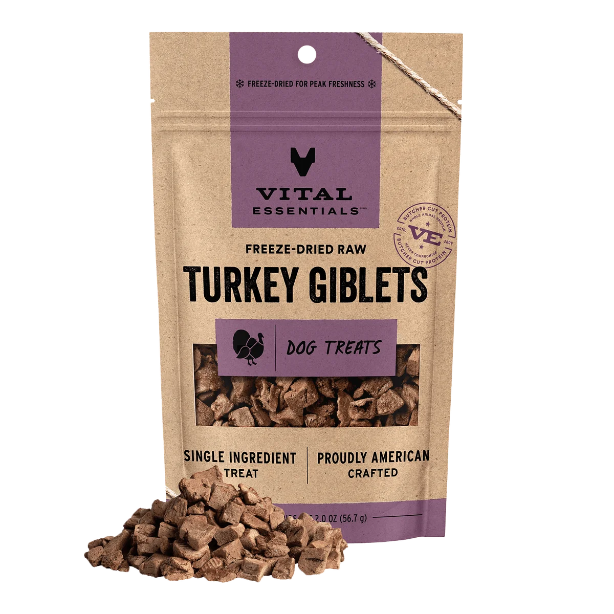 Vital Essentials Freeze-Dried Turkey Giblets